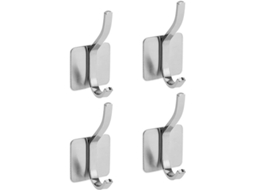 Gancho de parede Nova Line, adesivo, inox, resistente à água