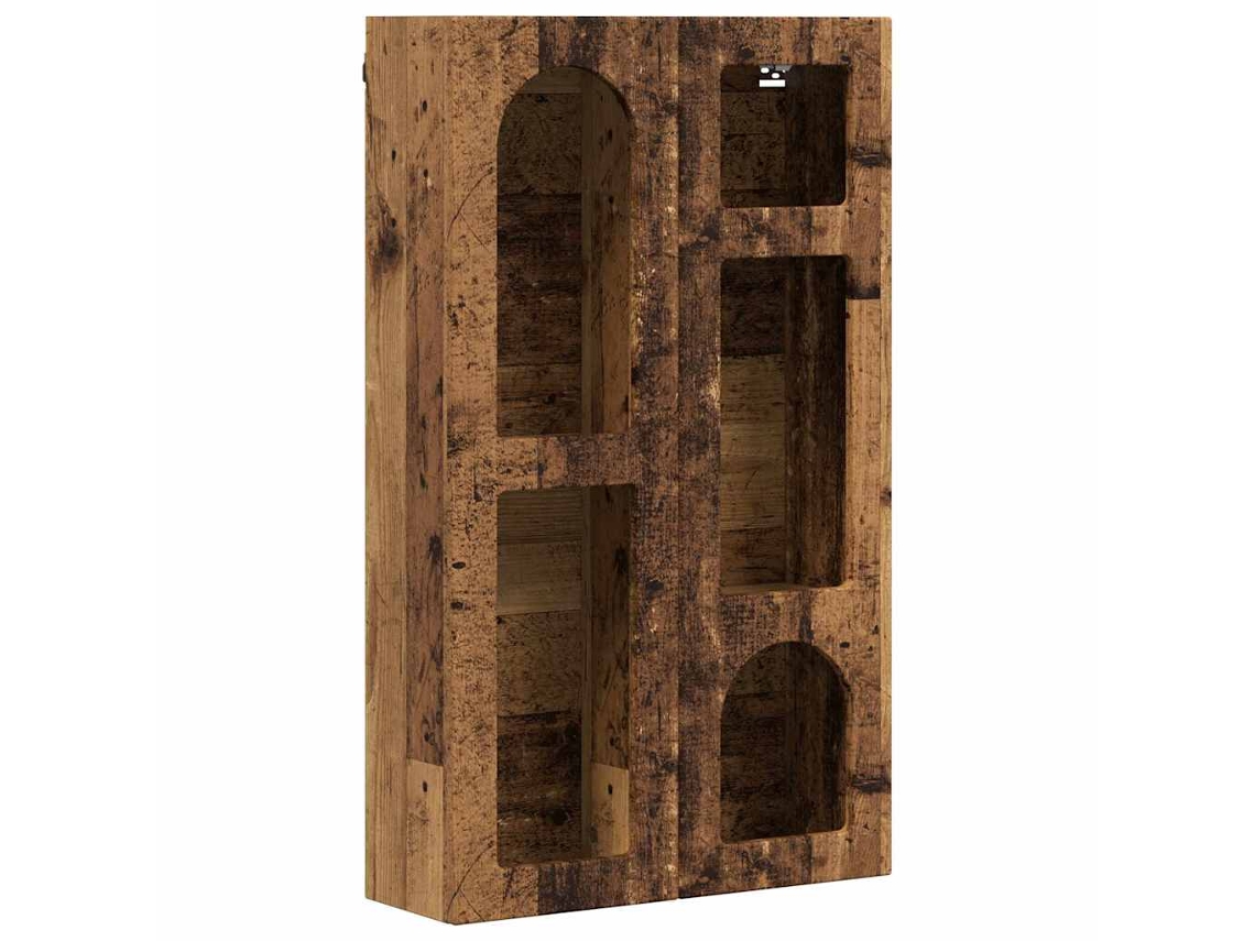 Conjunto 1 Unidade De Armazenamento Vidaxl Castanho Derivados De Madeira (59 X 20 X 100 Cm)