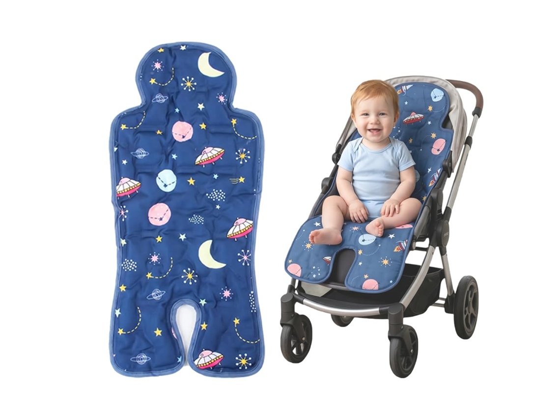 Almofada Gel Foguete Espacial, Algodão Para Carrinho E Cadeira De Criança