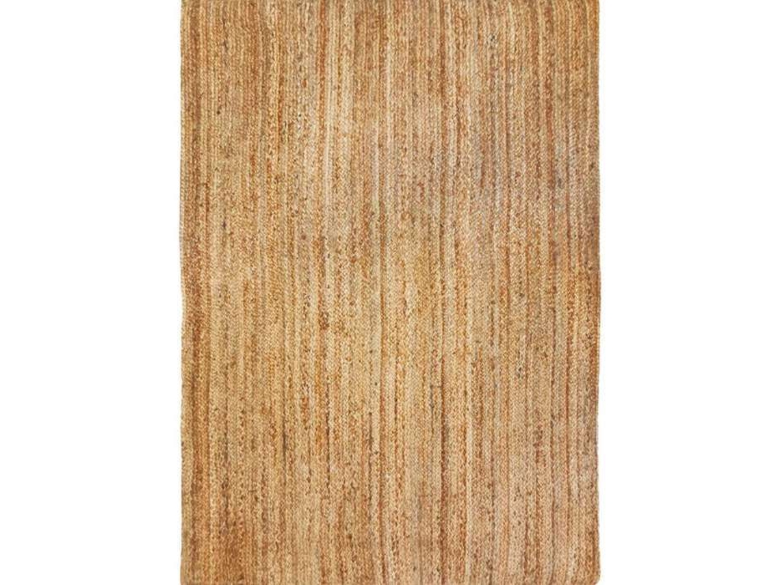 Tapete De Sala Em Juta Trançada À Mão Linhas Naturais 300x400