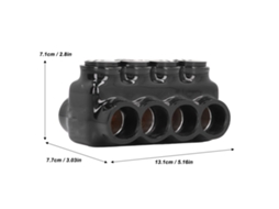 Conector Isolado 4 Portas Para Cabos Alumínio Cobre