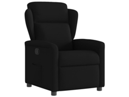 Vidaxl Poltrona Reclinável Tecido Preto