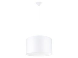 Luminárias Pendentes Nova de Tecido/Pvc Branco 88X40X40Cm SOLLUX LIGHTING