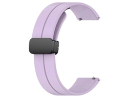 Pulseira Universal Fecho Magnético 22mm Roxo Para Smartwatch Xiaomi/amazfit/samsung/huawei/realme/ticwatch Oem*