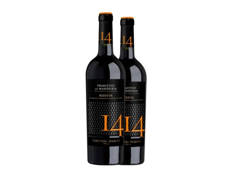 Vinho CONTESSA MARINA 14 Primitivo Primitivo di Manduria Reserva (0.75 L - 2 Unidades)