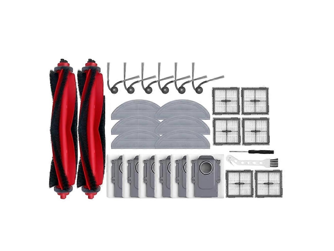 Escova Lateral Roborock Q10, Compatível Com S5, X5, 28 Unidades