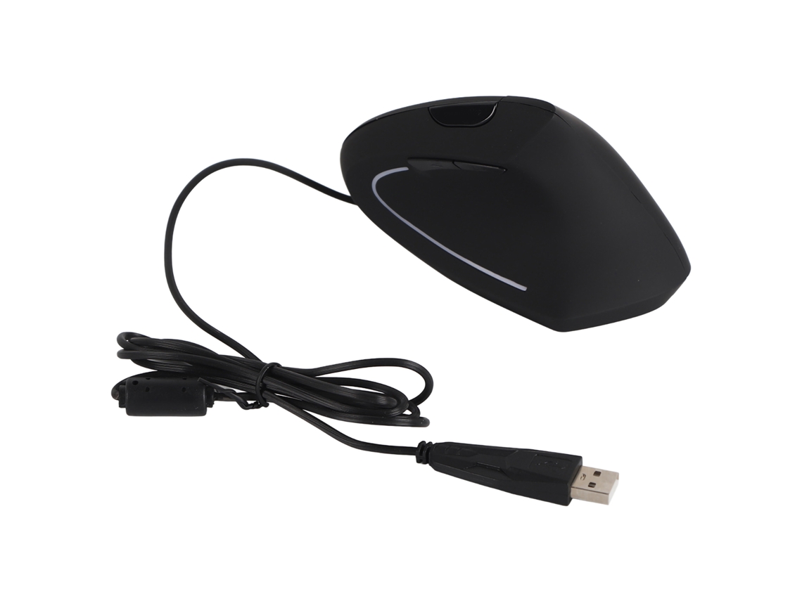 Mouse Vertical Ergonômico 800-3200 DPI, Sem Fio, 2.4GHz, com LED, Botões Programáveis