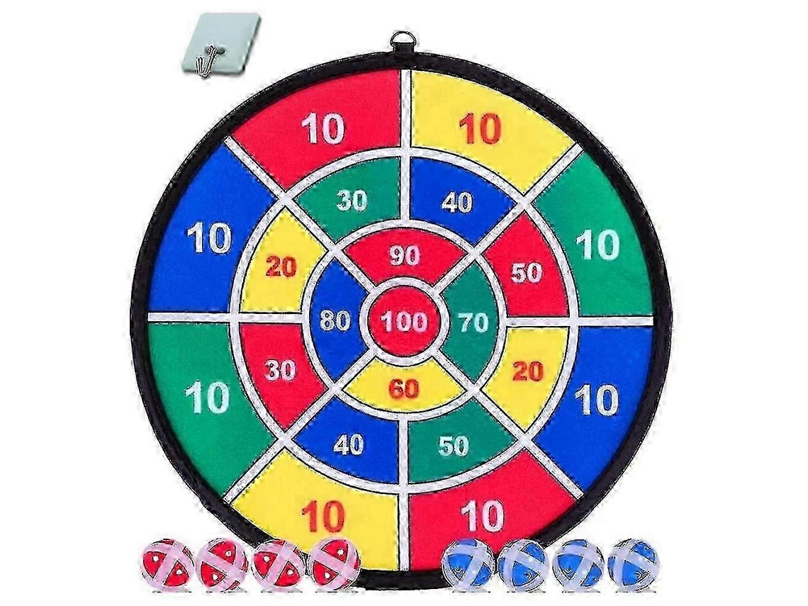 Jogo De Dardos Infantil Com 8 Bolas Adesivas E Alvo De 37cm (13,8 Polegadas) - Jogo De Dardos Seguro - Presente Ideal