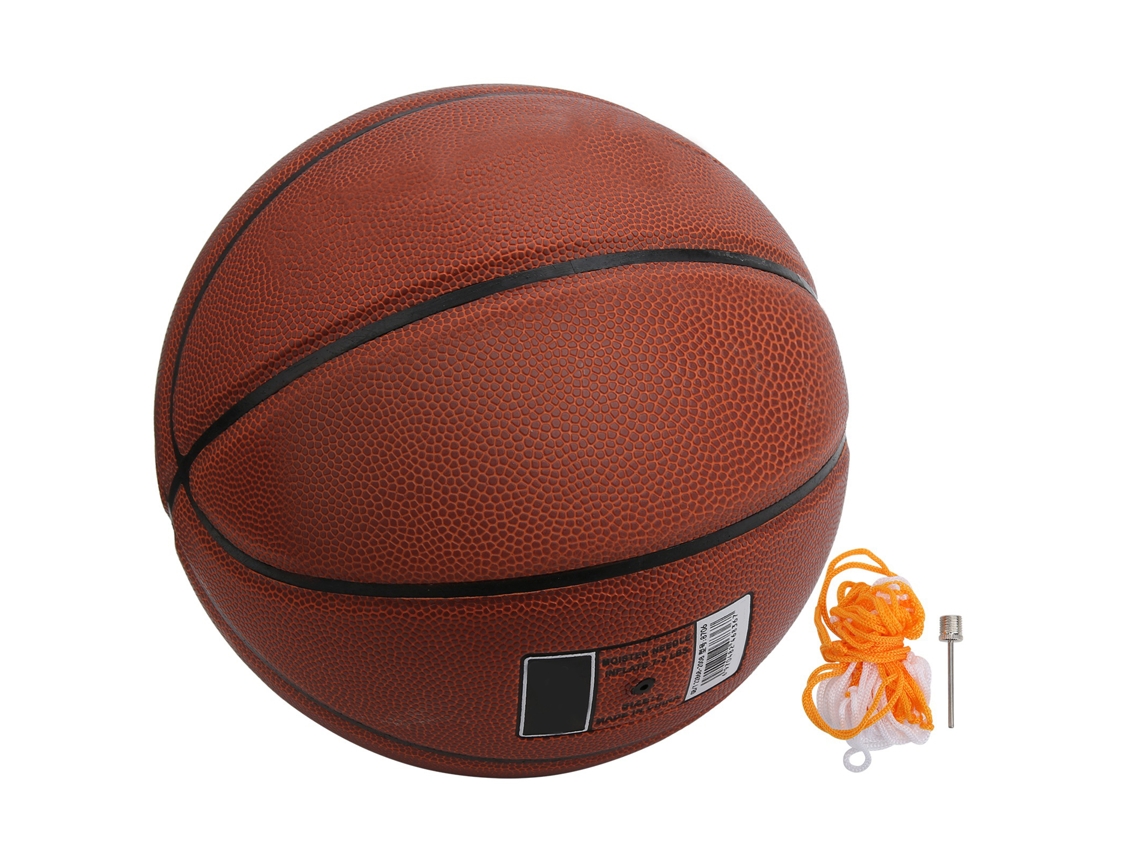 Bola de basquete de borracha antiderrapante, para ambientes internos e externos, equipamento escolar | S/MARCA