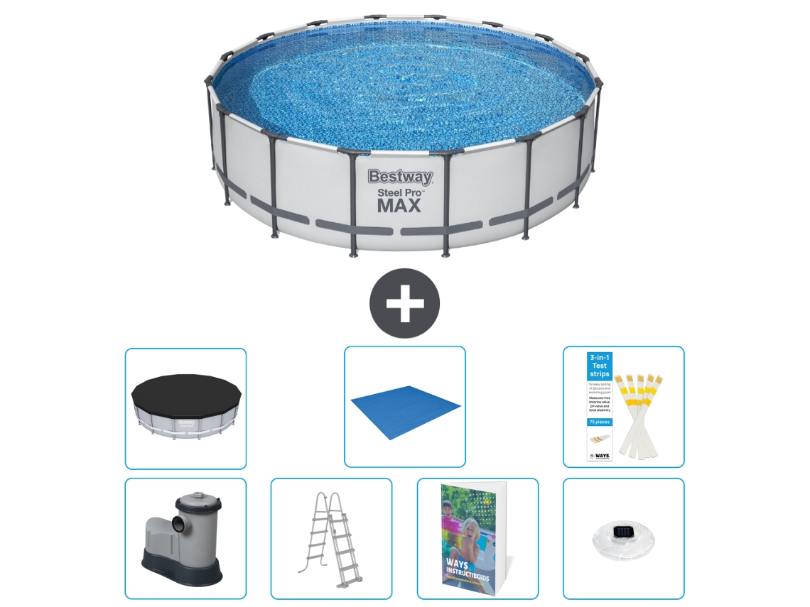 Bestway Piscina Bestway Steel Pro Max Redonda - 488x122 Cm - 8-peças S596
