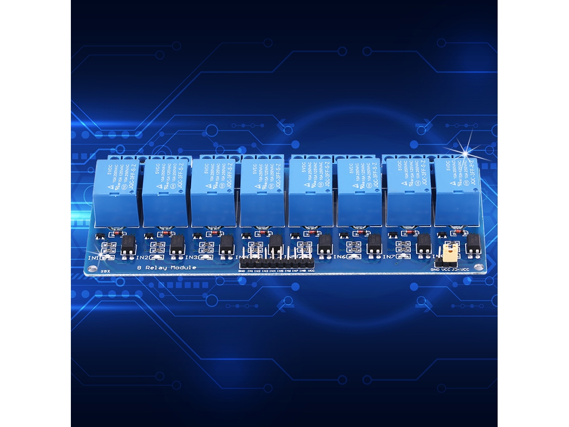 Módulo De Relés De 8 Canais Laxiscreed 5v, Isolado Ópticamente, Compatível Com Cargas Ac250v/dc30v 10a