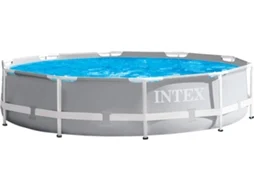 Piscina Tubular INTEX Prisma Frame Cinzento (305x76cm - 4.485L)