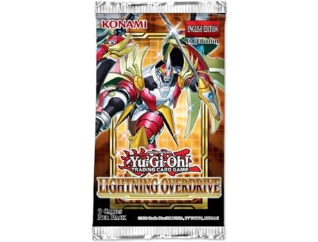 Jogo de Cartas  YGO Lightning Overdrive Booster (Idade Mínima: 6 Anos - Dificuldade: Intermédio)