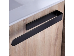 Rack de Toalha Nova Line em Aço Inoxidável 304, Autoadesivo Preto 37cm (S/MARCA)