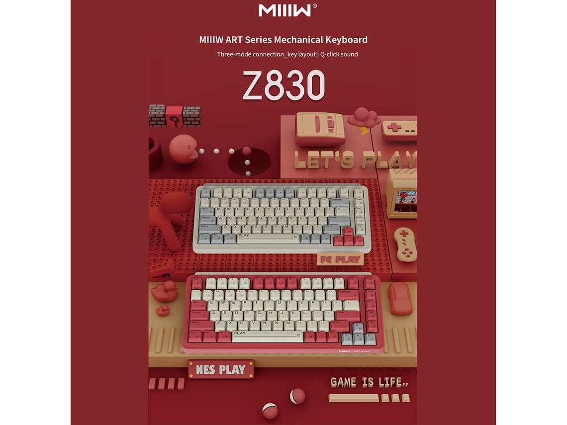 Teclado Mecânico Miiiw Art 83-chave G Yellow Pro