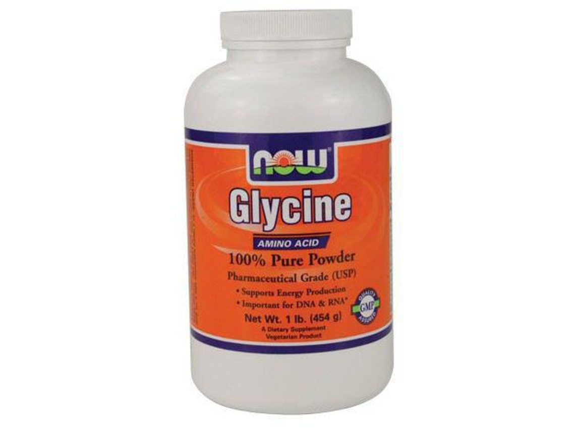 Now Foods Glicina 100% Pó Puro 454 Gr 515 Gr