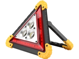 Sinalizador Triangular De Advertência Wakects 30w, Luz De Emergência Vermelha Para Carro Com 3 Leds Cob 36 Pinos