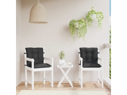 Vidaxl Conjunto De Almofadas Para Cadeira De Encosto Baixo 2 Pcs