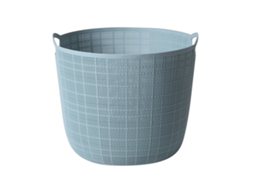 Cesta de Roupa Suja com Alças Capacidade Grande Multifuncional Plástico para Banheiro e Varanda | S/MARCA