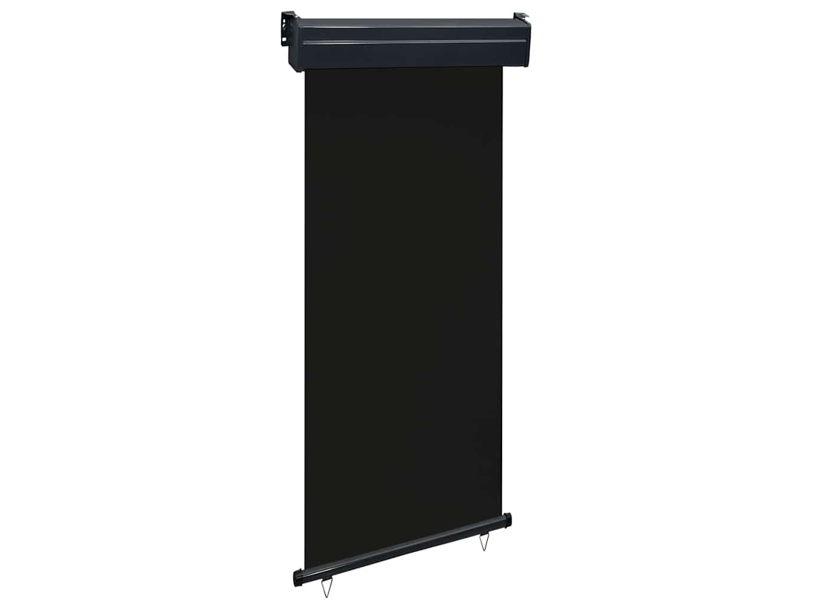 Vidaxl Toldo Lateral Para Varanda 100x250 Cm Preto