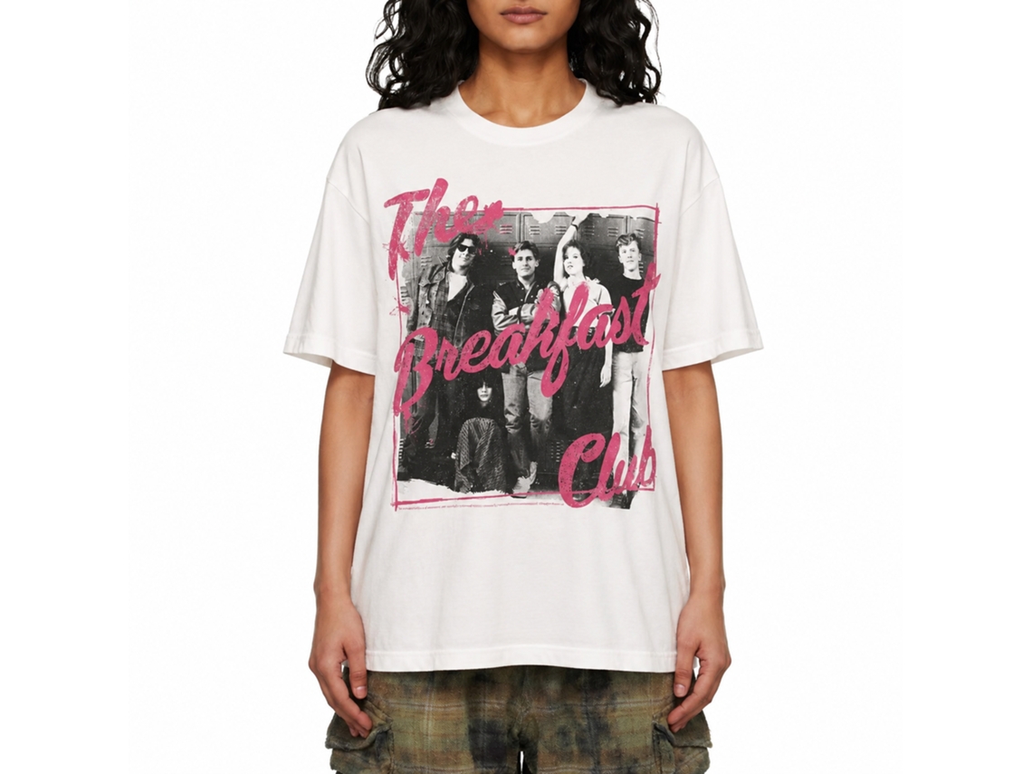 Rockinstone Breakfast Club Movie Emilioooo White Adult T-shirt Size:xxxl