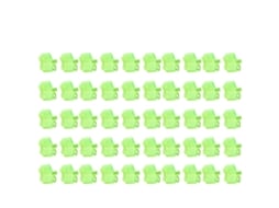 Capa de Proteção para Anzóis Triplos Verde Fluorescente 50pcs