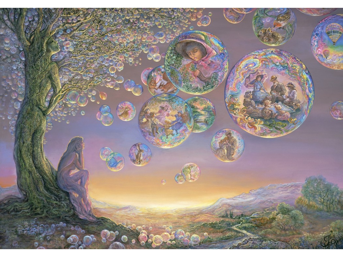 Quebra Cabeça Grafika Josephine Wall Árvore De Bolhas 1500 Peças Fantasia