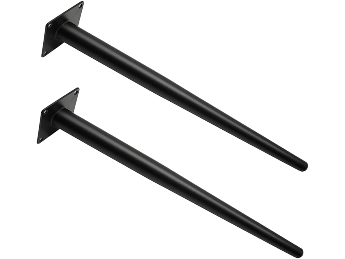 Popetpop 2 Peças Pés De Metal Cônicos Inclinados Para Móveis, Mesas, Cadeiras E Cômodas
