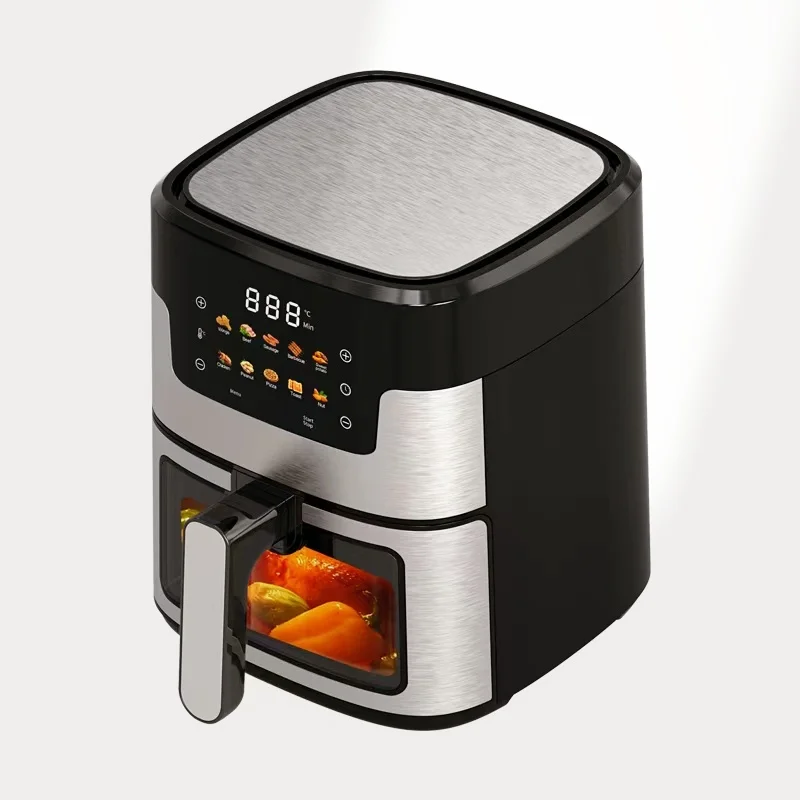 Fritadeira a Ar Digital com capacidade de 4,5 a 15 litros MDUG Preto S/MARCA