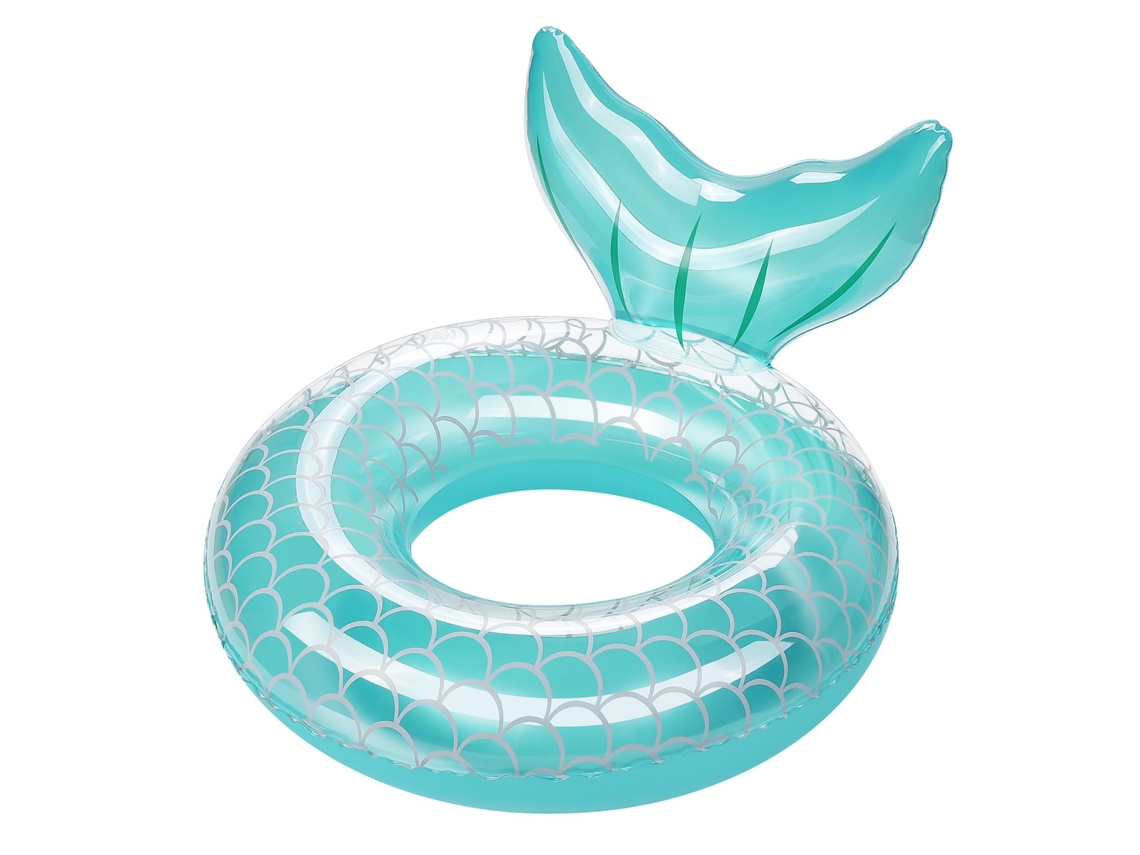 Boia inflável de sereia fofa, crianças, brinquedo aquático para festas na praia e piscina AQUAFORGE