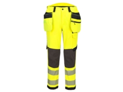 Calças De Alta Visibilidade Ev4 Elásticas Classe 2 | Capa Removível Amarillo/negro / 42