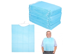 30 Baberos Portátiles Impermeables Para Personas Mayores (azul Cielo)