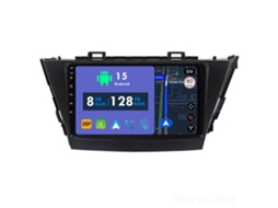 Auto Rádio Carro Bluetooth Autoradio 8GB RAM 128G ROM CarPlay Navegação GPS Ecrã Táctil RoverOne para Toyota Prius Plus V Alpha 2012-2017  