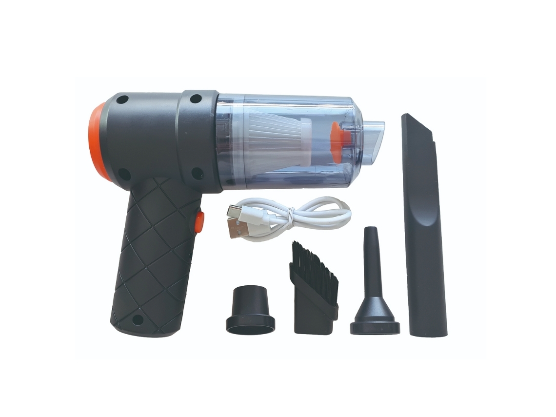 Aspirador Portátil Mini, Sem Fios, Recarregável Via Usb, De 45 Watts, Com Função De Aspirador E Soprador.