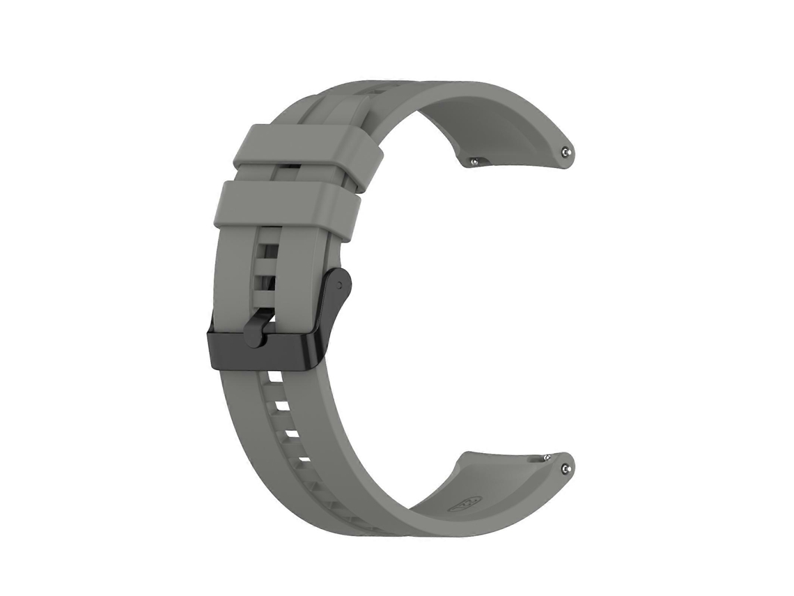Pulseira De Silicone Para Huawei Watch Gt 2 46mm Com Fivela Preta (branca)