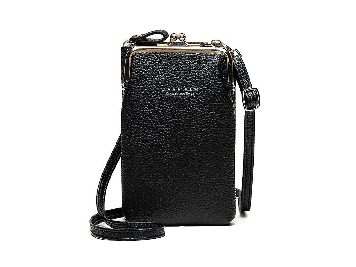Bolsa Transversal Para Celular Feminina, Prática E Estilosa--black