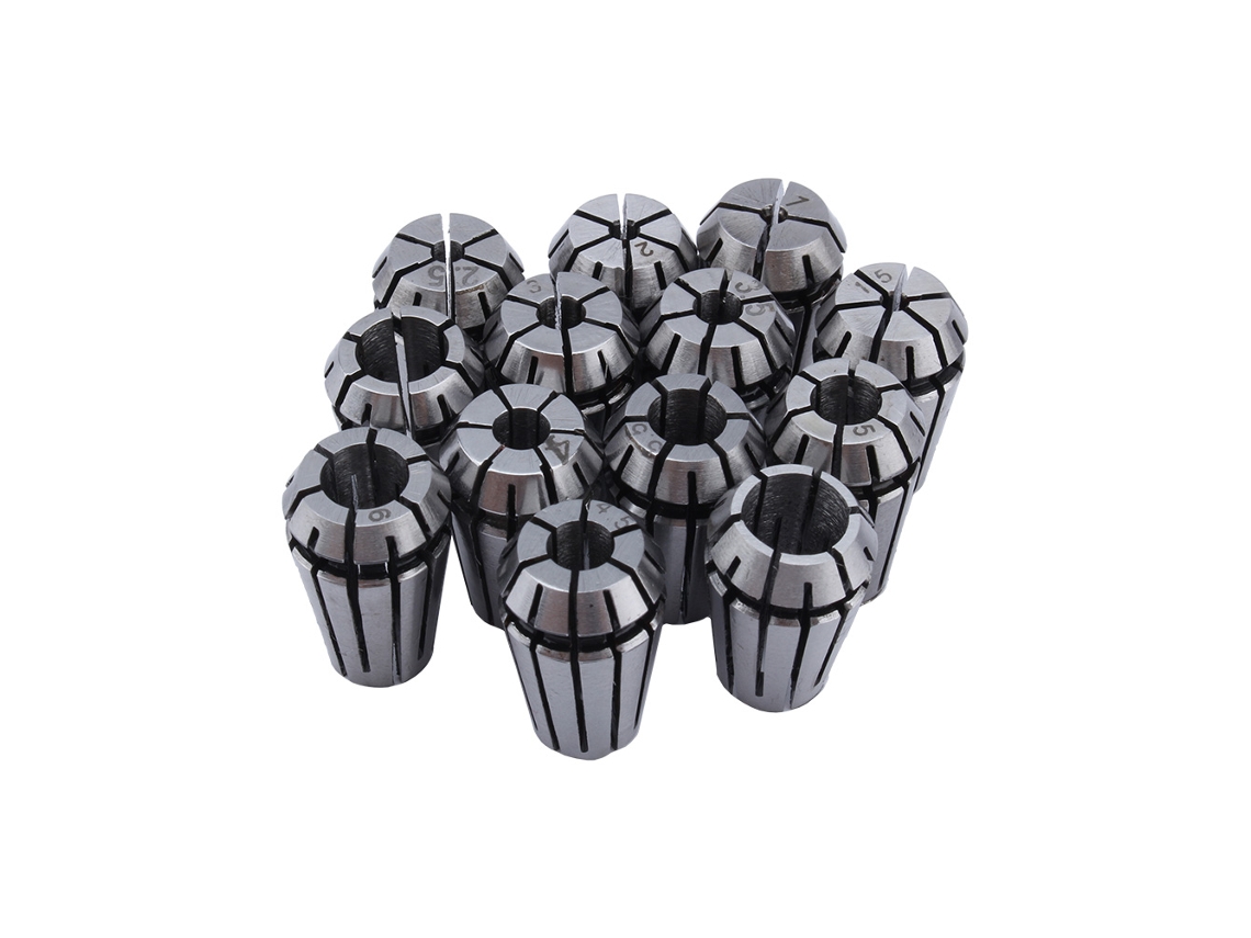 Conjunto De Colete De Mola Er11 1mm-7mm Aço 65mn Precisão Alta Para Cnc Torneamento Fresamento