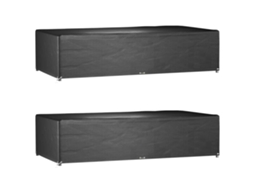 Vidaxl Capas P/ Mobília Jardim 2 Pcs 12 Ilhós 315x160x75 Cm Retangular