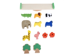 Primerox brinquedo de Blocos de Equilíbrio de Madeira Animais Floresta para Crianças Aprendizagem Jogo