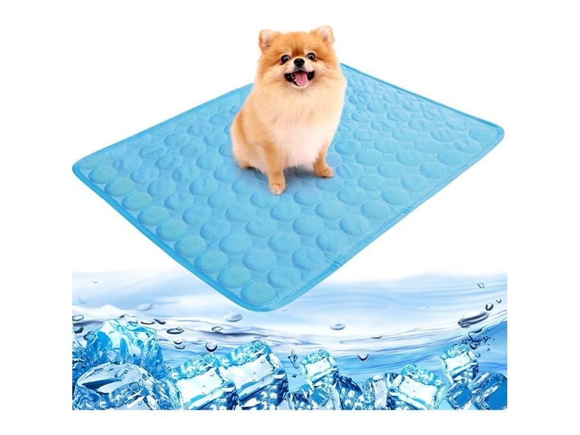 Tapete Refrescante, em Algodão, para Pets, Respirável, 50x40 Cm, Azul AQUAFORGE