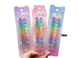 2 Lápis Mecânicos Fofos Em Formato De Urso (não Precisa Apontar) - Material Escolar