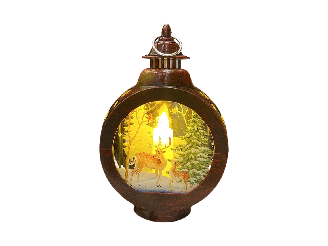 Lanterna Com Tema De Natal (presente Para Crianças) (luminária Noturna Criativa) Eoocoo