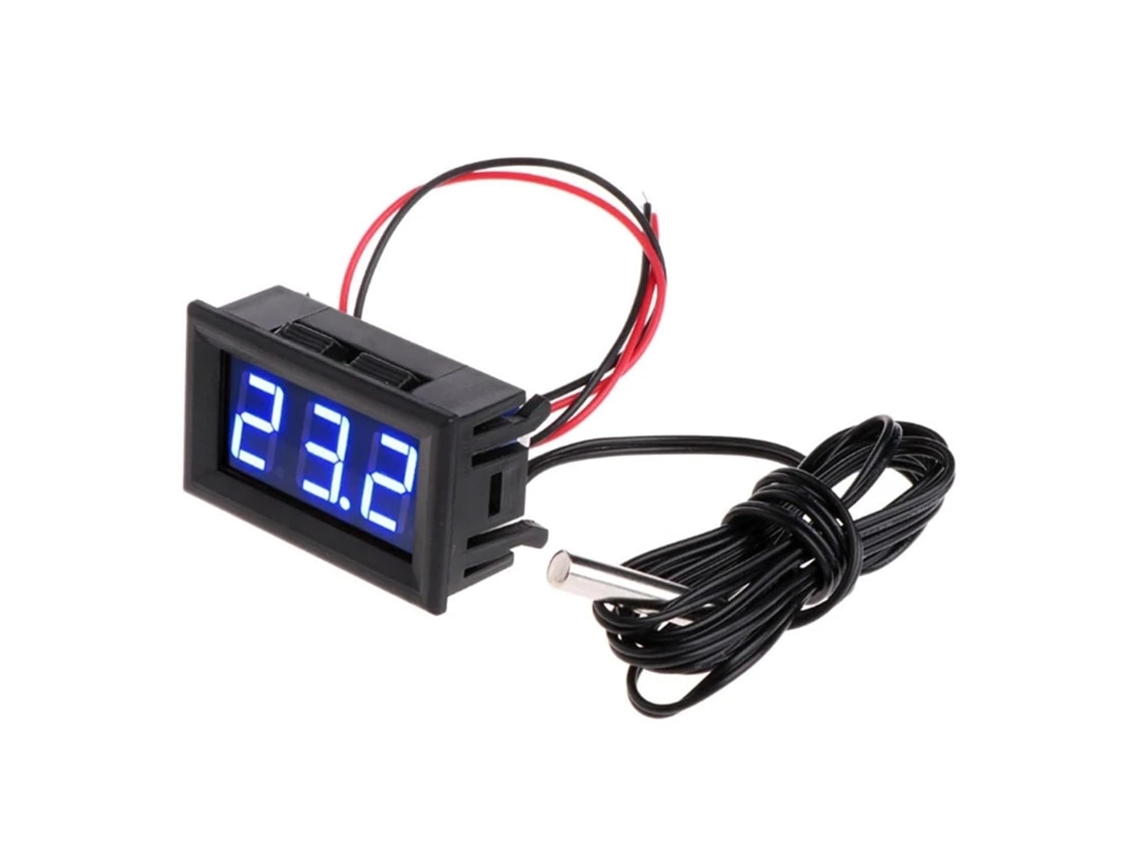 Termômetro para Eau Numérique Lcd com Sensor de Temperatura e Sonda 1m para Piscina de Aquário SFUSHOS (azul)