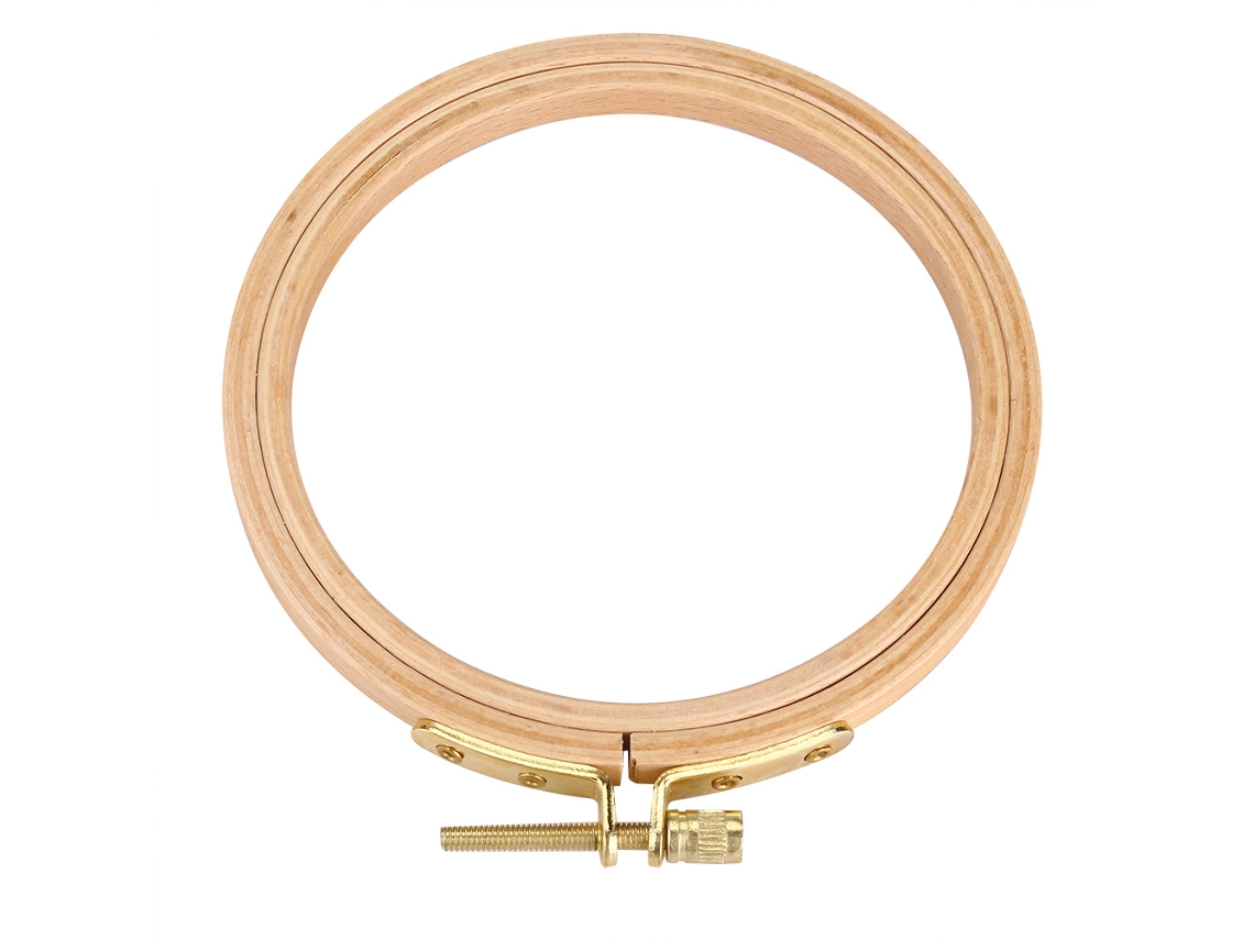 Aro de Bordado em Madeira Quadro Circular | S/MARCA