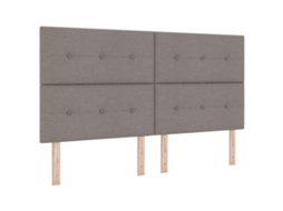 Cabeceira | Painel De Cama Ajustável Em Altura Cinzento-acastanhado 180 Cm