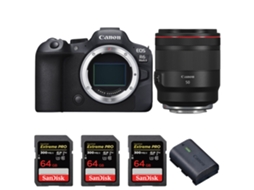Eos R6 Mark Ii + Rf 50mm F/1.2 L Usm + 3 Sandisk 64gb Uhs ii 300mb/s + 1 Canon Lp e6nh + Ebook “20 Dicas para Fotos Que Impressionam” CANON