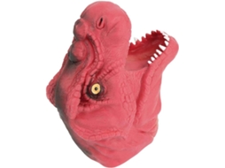 Fantoche De Mão De Dinossauro Plástico Para Crianças, Cor Vermelha Igvtrade