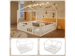 Cama Casal/duas Solteiras 90x190cm Led Madeira Pinheiro Minimalista
