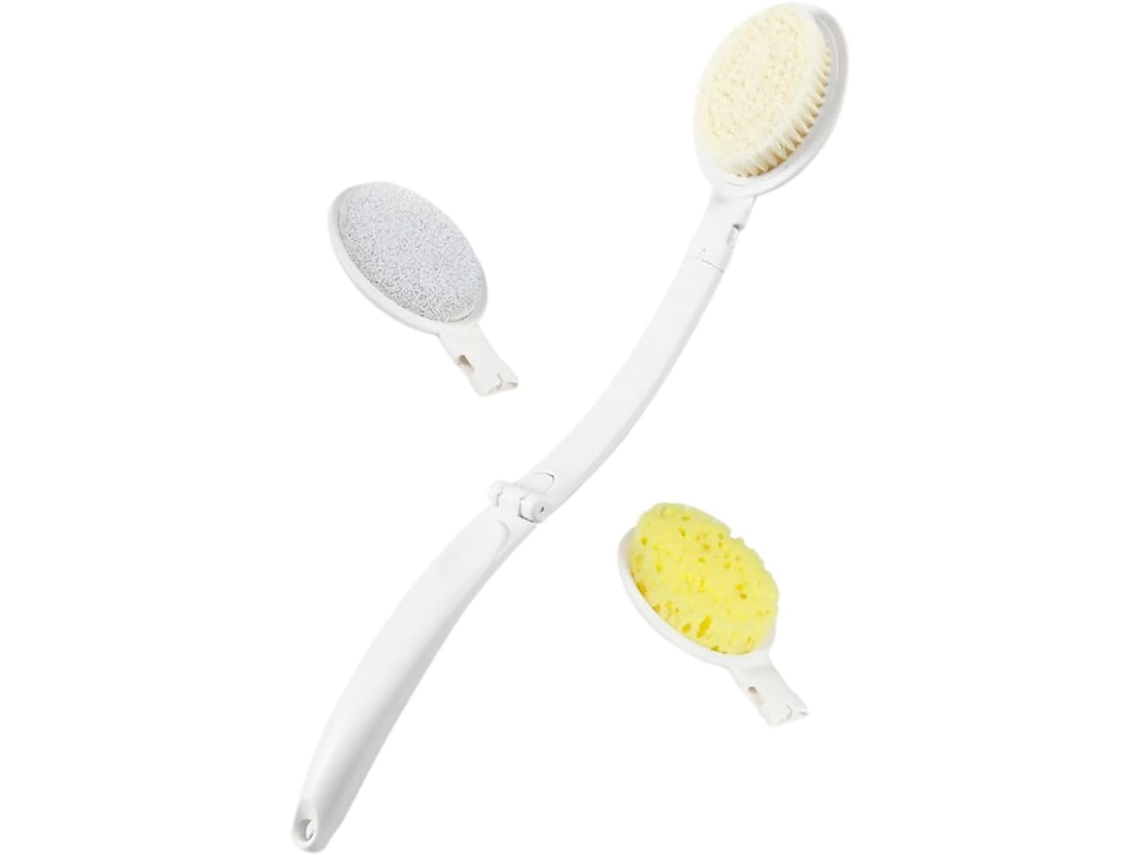 Lurelia Escova Para Costas Para Duche, Cerdas Macias, Cabo Longo E Pega Ergonómica, Rotina Spa