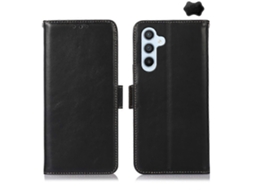 Capa Magnética Em Couro Com Textura Crazy Horse E Proteção Rfid Para Samsung Galaxy A55 5g